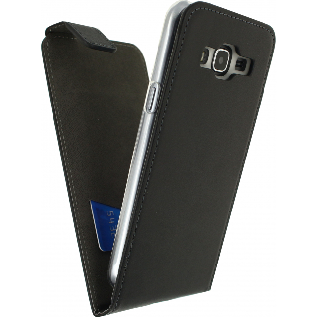 Mobilize Classic Gelly Flip Case Samsung Galaxy J3 2016 Black - Afbeelding 1