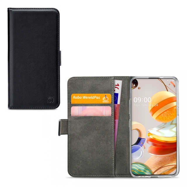 Mobilize Classic Gelly Wallet Book Case LG K61 Black - Afbeelding 1