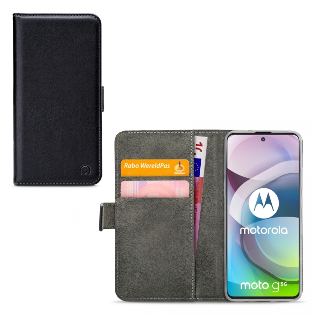 Mobilize Classic Gelly Wallet Book Case Motorola Moto G 5G Black - Afbeelding 1