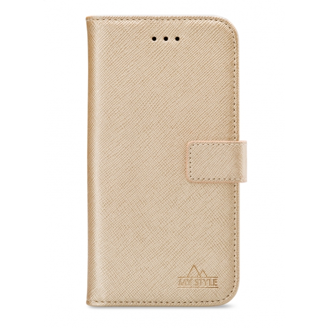 My Style Flex Wallet for Samsung Galaxy A12/M12 Gold - Afbeelding 1