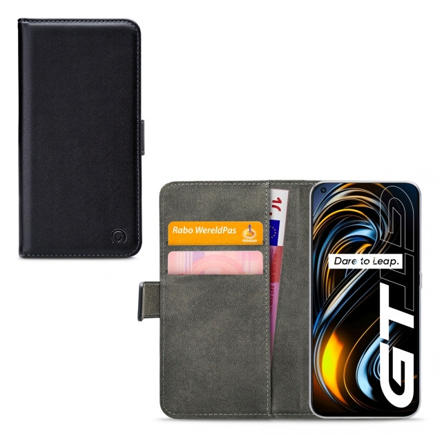 Mobilize Classic Gelly Wallet Book Case realme GT 5G Black - Afbeelding 1
