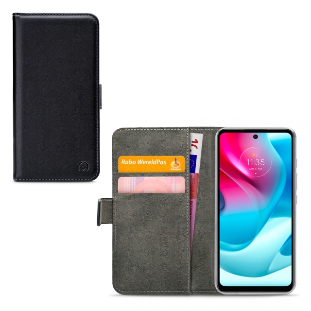 Mobilize Classic Gelly Wallet Book Case Motorola Moto G60s Black - Afbeelding 1