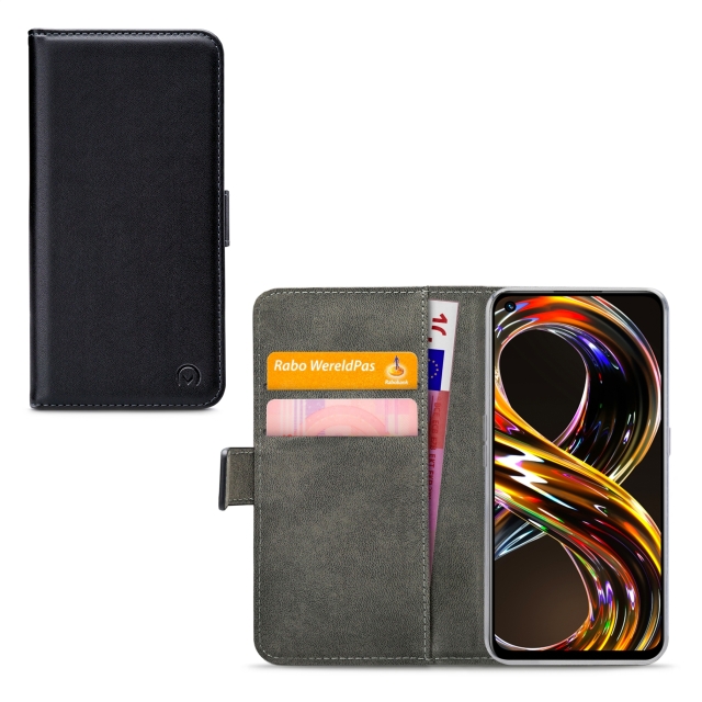 Mobilize Classic Gelly Wallet Book Case realme 8i/Narzo 50 Black - Afbeelding 1