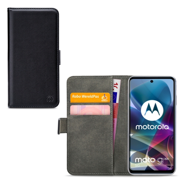 Mobilize Classic Gelly Wallet Book Case Motorola Moto G200 5G Black - Afbeelding 1