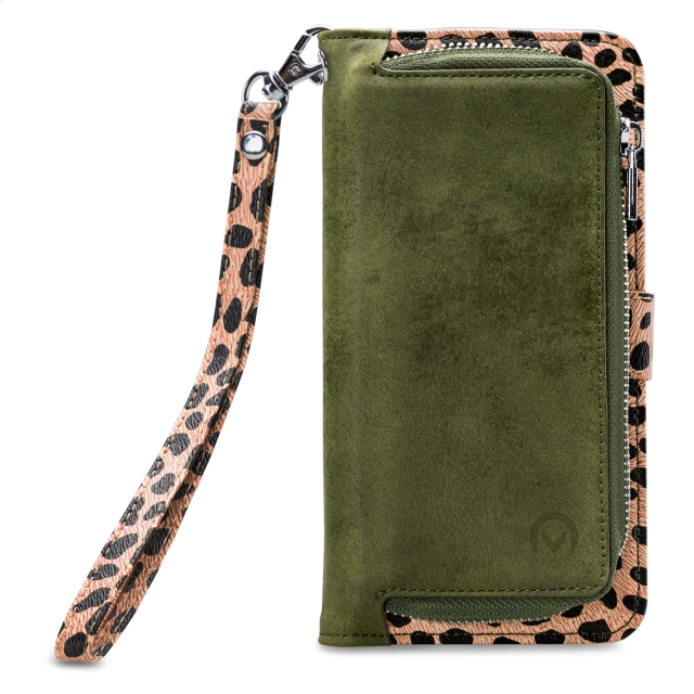 Mobilize 2in1 Magnet Zipper Case Samsung Galaxy A04s/A13 5G Olive/Leopard - Afbeelding 1