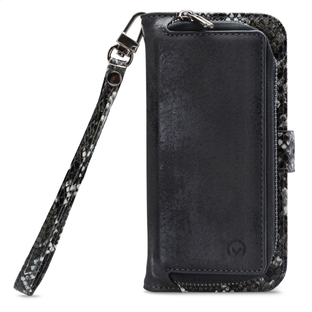 Mobilize 2in1 Magnet Zipper Case Samsung Galaxy A04s/A13 5G Black/Snake - Afbeelding 1