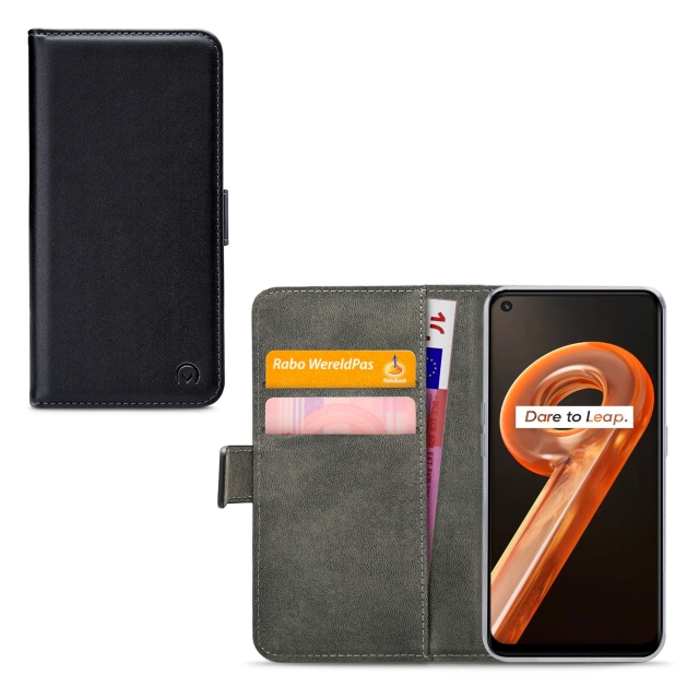 Mobilize Classic Gelly Wallet Book Case realme 9i Black - Afbeelding 1