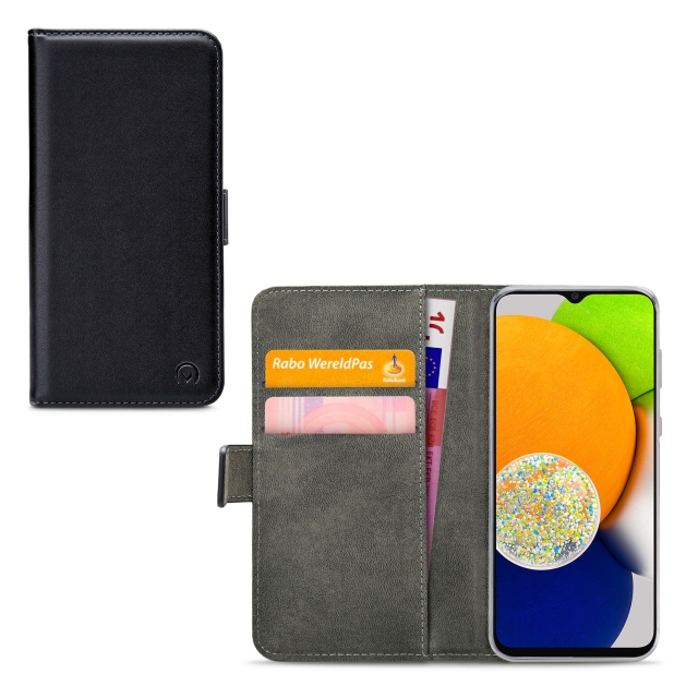 Mobilize Classic Gelly Wallet Book Case Samsung Galaxy A03 Black - Afbeelding 1
