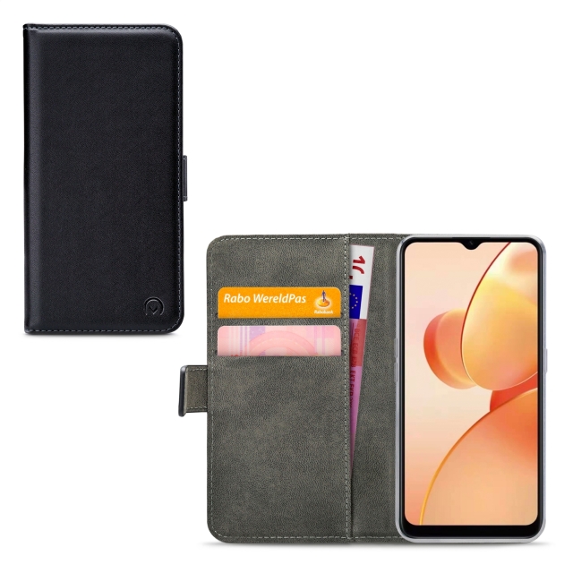 Mobilize Classic Gelly Wallet Book Case realme C31 Black - Afbeelding 1