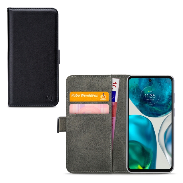 Mobilize Classic Gelly Wallet Book Case Motorola Moto G52 Black - Afbeelding 1