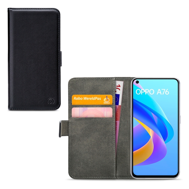 Mobilize Classic Gelly Wallet Book Case OPPO A76 4G/A96 4G Black - Afbeelding 1
