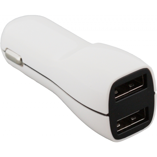 Xccess Car Charger Dual USB 2.1A White - Afbeelding 1