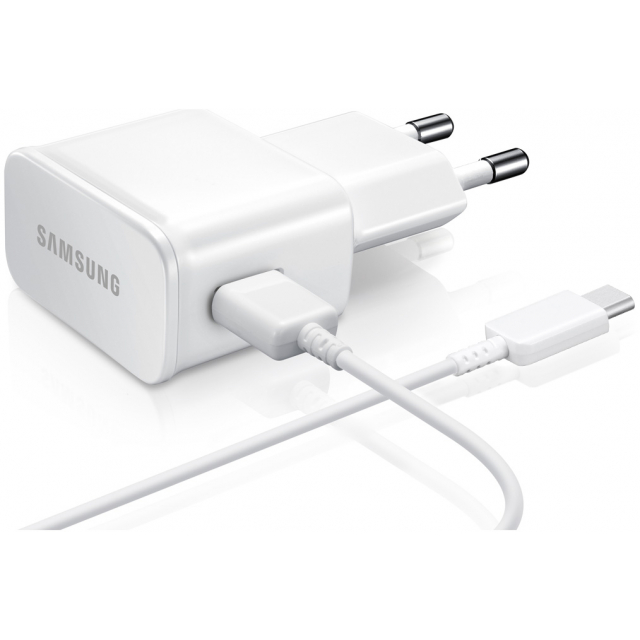ETA-U90EWEG Samsung Travel Charger incl. USB-C Cable 2.0A White Bulk - Afbeelding 1