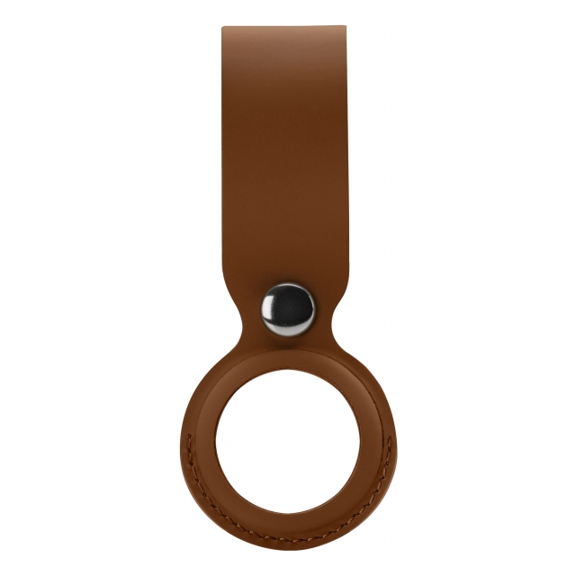 Xccess PU Leather Airtag Loop Brown - Afbeelding 1