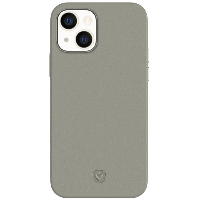 Valenta Leather Back Cover Snap Luxe Apple iPhone 13 Mini Grey - Afbeelding 1