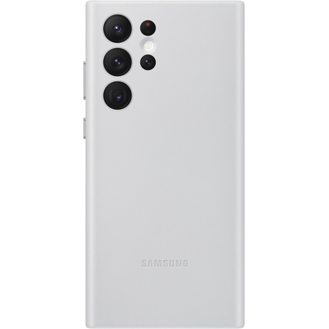 EF-VS908LJEGWW Samsung Leather Cover Galaxy S22 Ultra 5G Light Grey - Afbeelding 1