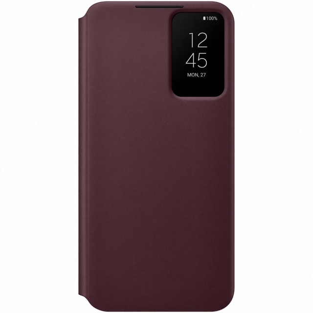 EF-ZS906CEEGEE Samsung Smart Clear View Cover Galaxy S22+ 5G Burgundy - Afbeelding 1