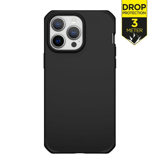 ITSKINS Level 2 SpectrumSolid_R for Apple iPhone 14 Pro Max Plain Black - Afbeelding 1