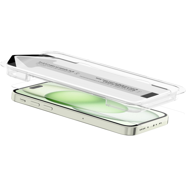ITSKINS Supreme Glass Screen Protector with Alignment Tool Apple iPhone 15 Plus Clear - Afbeelding 1