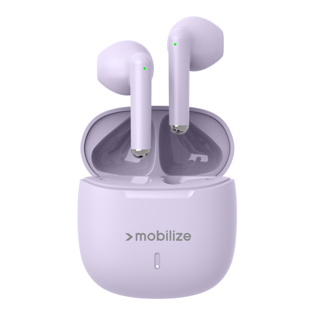 Mobilize TWS Earbuds Pastel Purple - Afbeelding 1