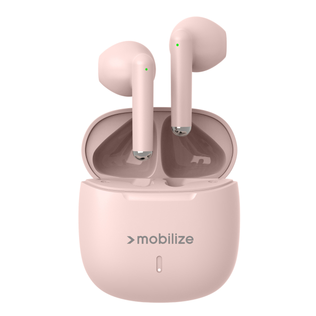Mobilize TWS Earbuds Pastel Pink - Afbeelding 1