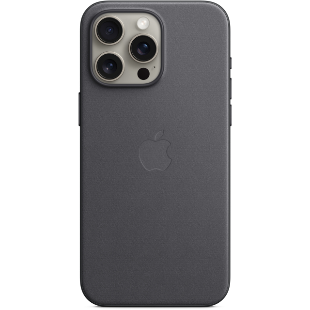 MT4V3ZM/A Apple FineWoven Case with MagSafe iPhone 15 Pro Max Black - Afbeelding 1