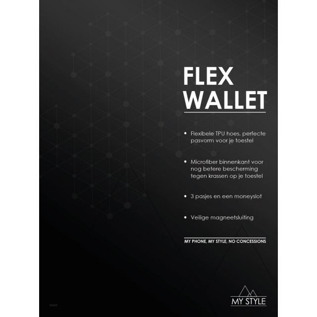 POS Forex Product Signing 20x15cm incl. magneet My Style Flex Wallet Black - Afbeelding 1