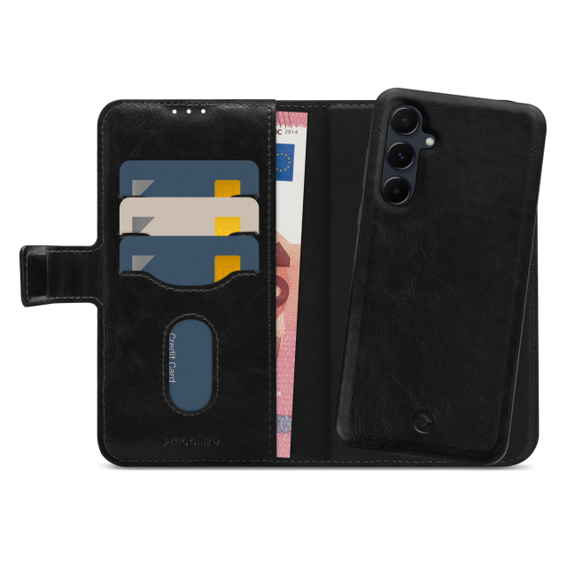 Mobilize 2in1 Magnet Gelly Wallet Case Samsung Galaxy A55 5G Black - Afbeelding 1