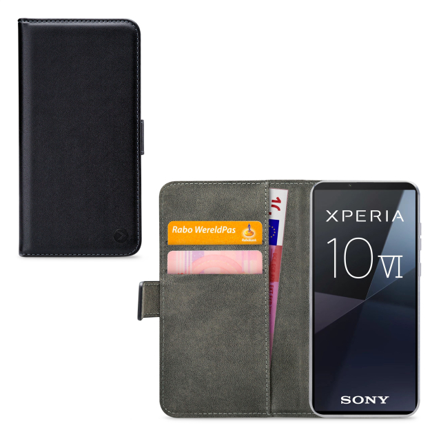 Mobilize Classic Gelly Wallet Book Case Sony Xperia 10 VI Black - Afbeelding 1