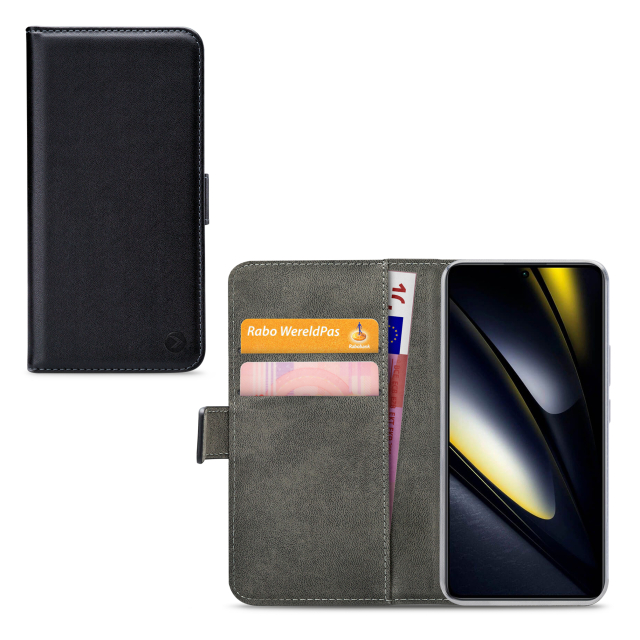Mobilize Classic Gelly Wallet Book Case Xiaomi Poco F6 Black - Afbeelding 1
