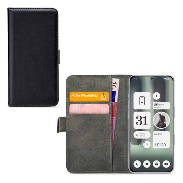 Mobilize Classic Gelly Wallet Book Case Nothing Phone (2a) Plus Black - Afbeelding 1