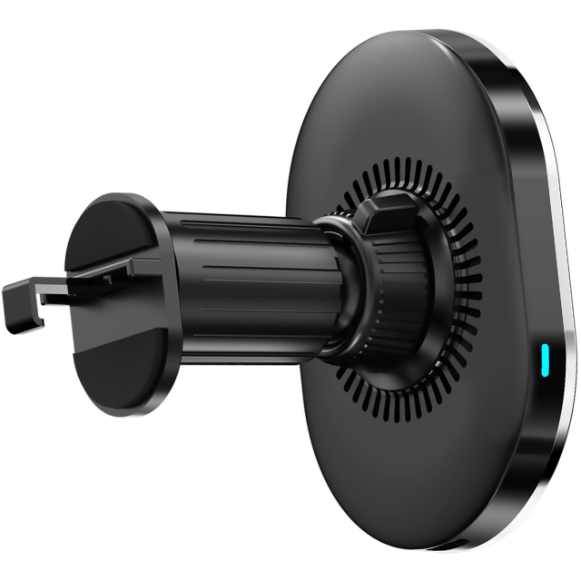 Celly GhostSuperMag MagSafe Wireless Car Charger Holder Black - Afbeelding 1