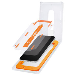 Mobilize Glass Screen Protector with Applicator for Apple iPhone 15/16 Black Frame