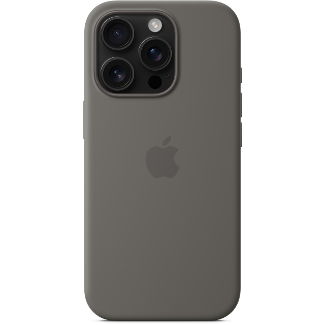 MYYL3ZM/A Apple Silicone Case with MagSafe iPhone 16 Pro Stone Grey - Afbeelding 1