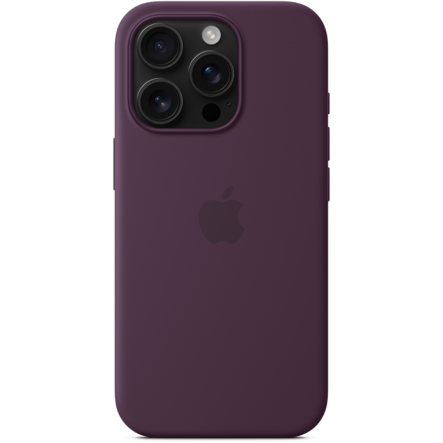 MYYM3ZM/A Apple Silicone Case with MagSafe iPhone 16 Pro Plum - Afbeelding 1