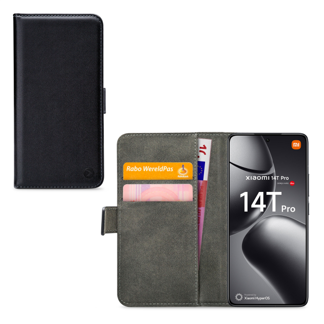 Mobilize Classic Gelly Wallet Book Case Xiaomi 14T Pro Black - Afbeelding 1