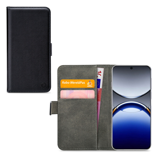 Mobilize Classic Gelly Wallet Book Case OPPO Find X8 Black - Afbeelding 1