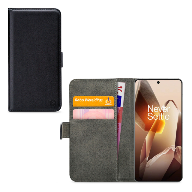 Mobilize Classic Gelly Wallet Book Case OnePlus 13 Black - Afbeelding 1