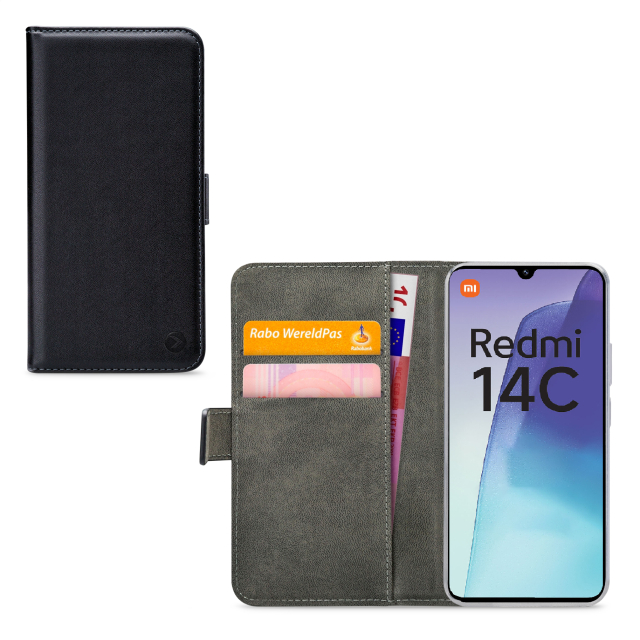 Mobilize Classic Gelly Wallet Book Case Xiaomi Poco C75/Redmi 14C Black - Afbeelding 1