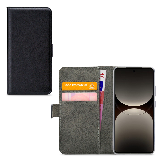 Mobilize Classic Gelly Wallet Book Case realme GT 7 Pro Black - Afbeelding 1