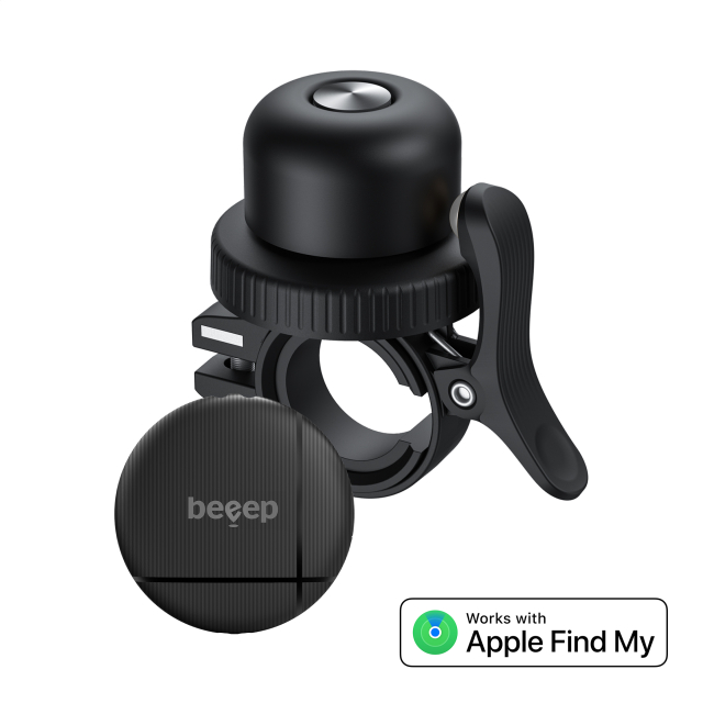 Beeep BeTag Find My Tracker Black & Bicycle Bell - Afbeelding 1