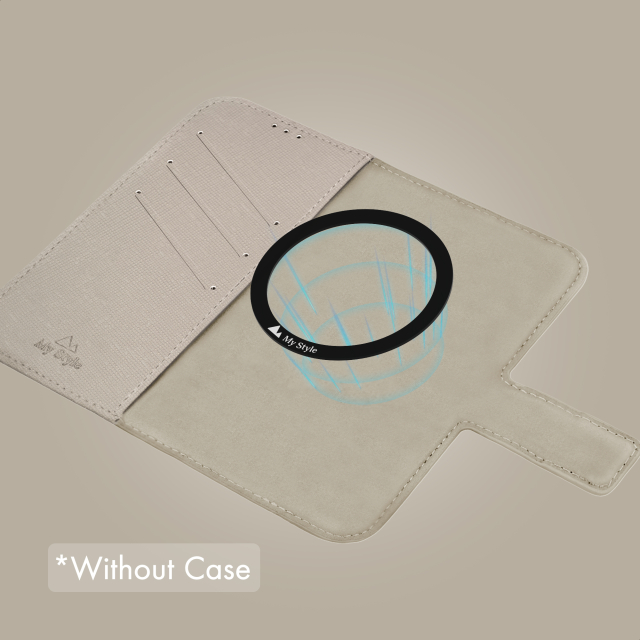 My Style Universal MagSafe Compatible Wallet - Warm Grey 6.3" (Without Case) - Afbeelding 1