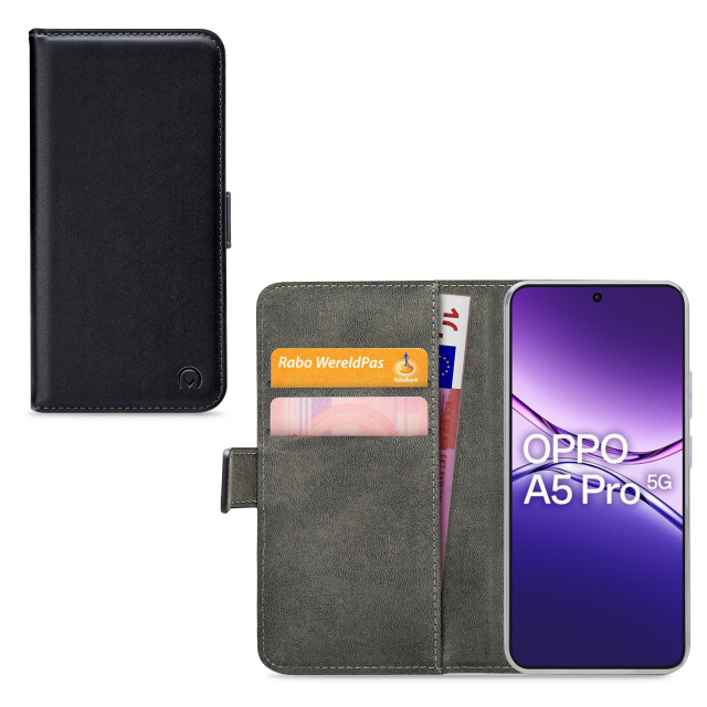 Mobilize Classic Gelly Wallet Book Case OPPO A5 Pro 5G Black - Afbeelding 1