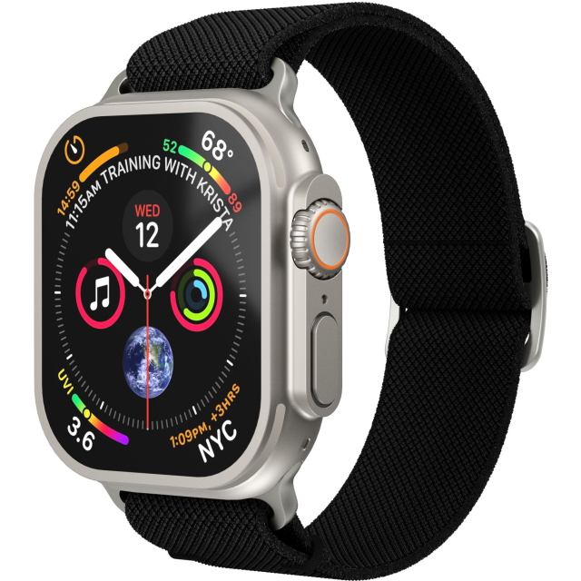 Vonmählen Classic Nylon Loop For Apple Watch 40 - 41 - 42mm One Size Black - Afbeelding 1