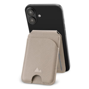 My Style MagSafe Compatible Magnet Card Holder with Stand Function Warm Grey